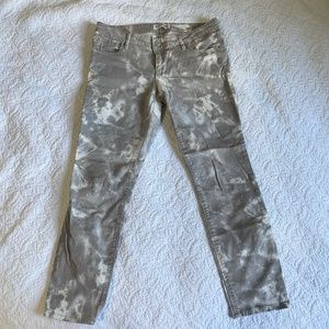 Tie Dye Gray Ankle Pants